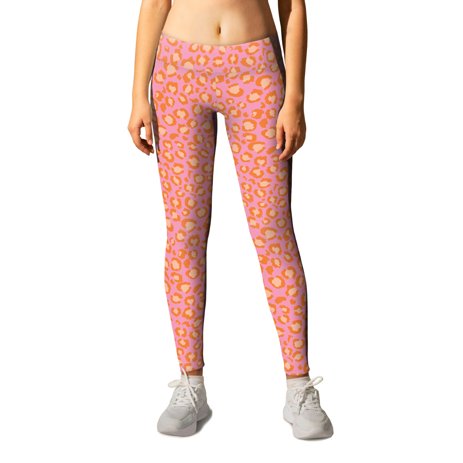 orange and pink leggings