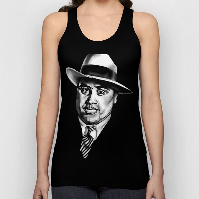 Al Capone Mobster Mug Shot Tank Top