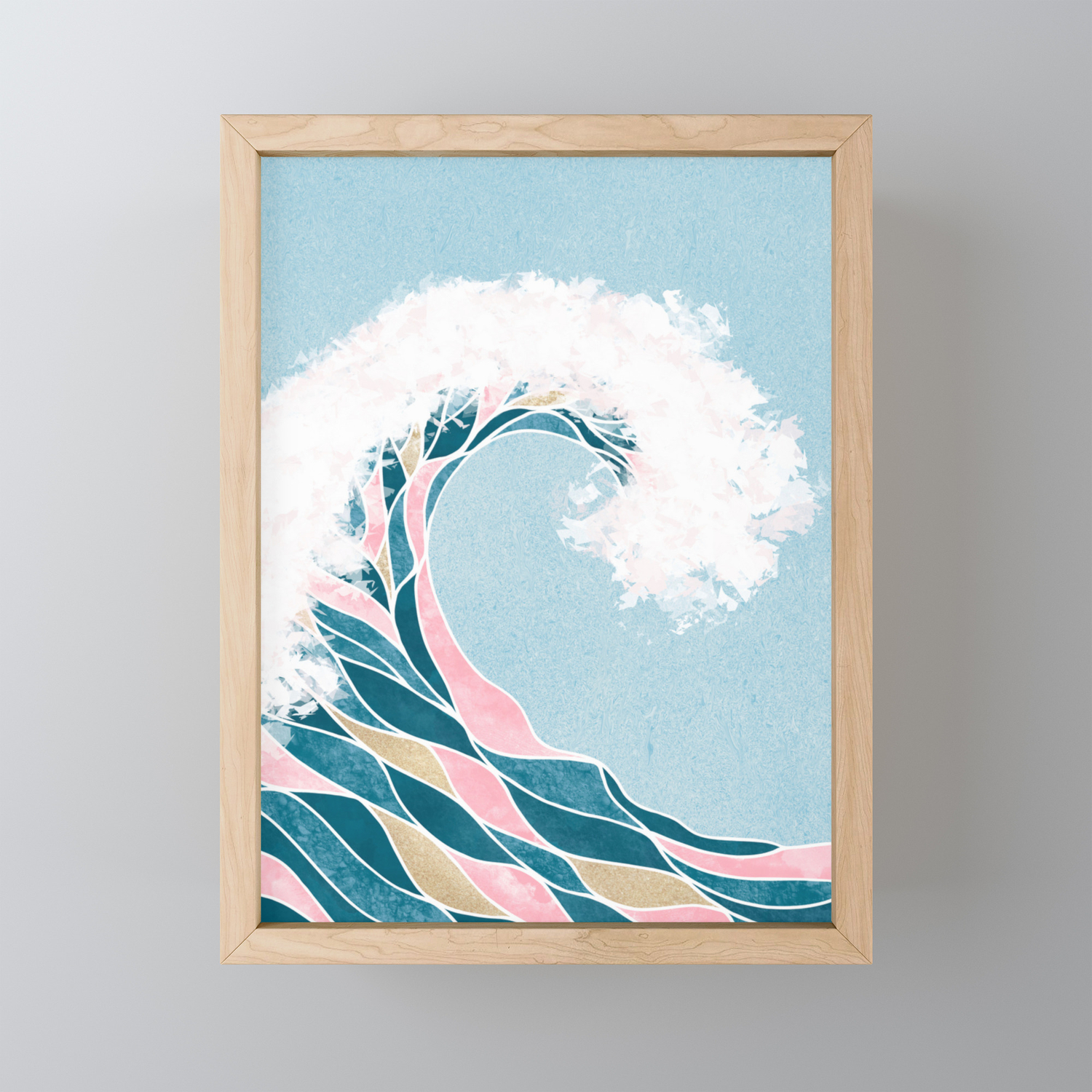 Surf X Cali Beach Summer Surfing Rip Curl Gold Pink Aqua