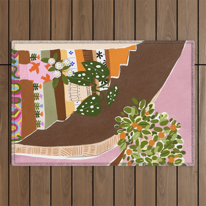 Orange Tree Outdoor Rug