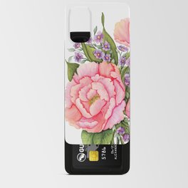Peachy Pink Peonies Android Card Case