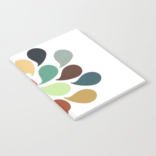 Colorful Water Drops Notebook