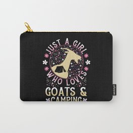 Just A Girl Who Loves Goats And Camping Carry-All Pouch