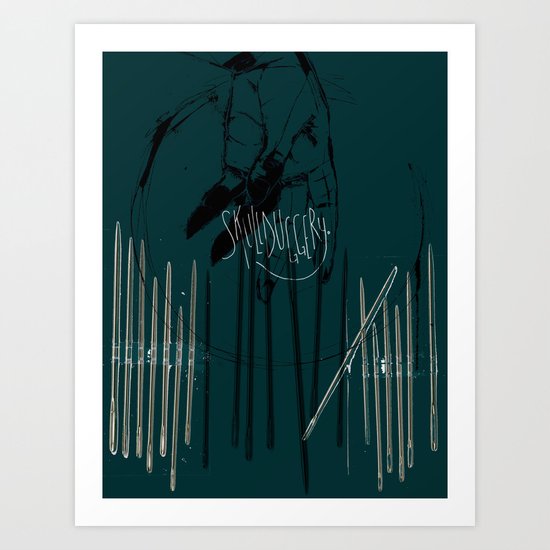 Skullduggery Art Print