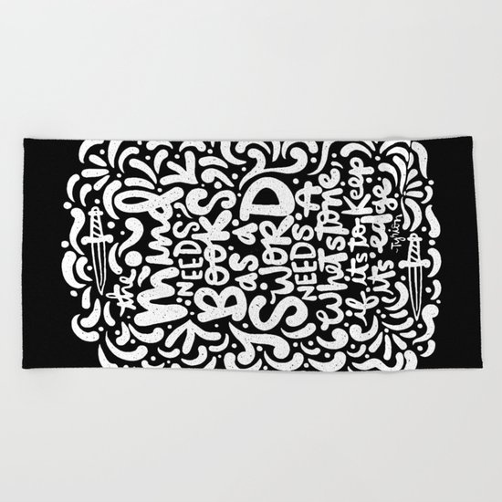 a mind needs books Beach Towel