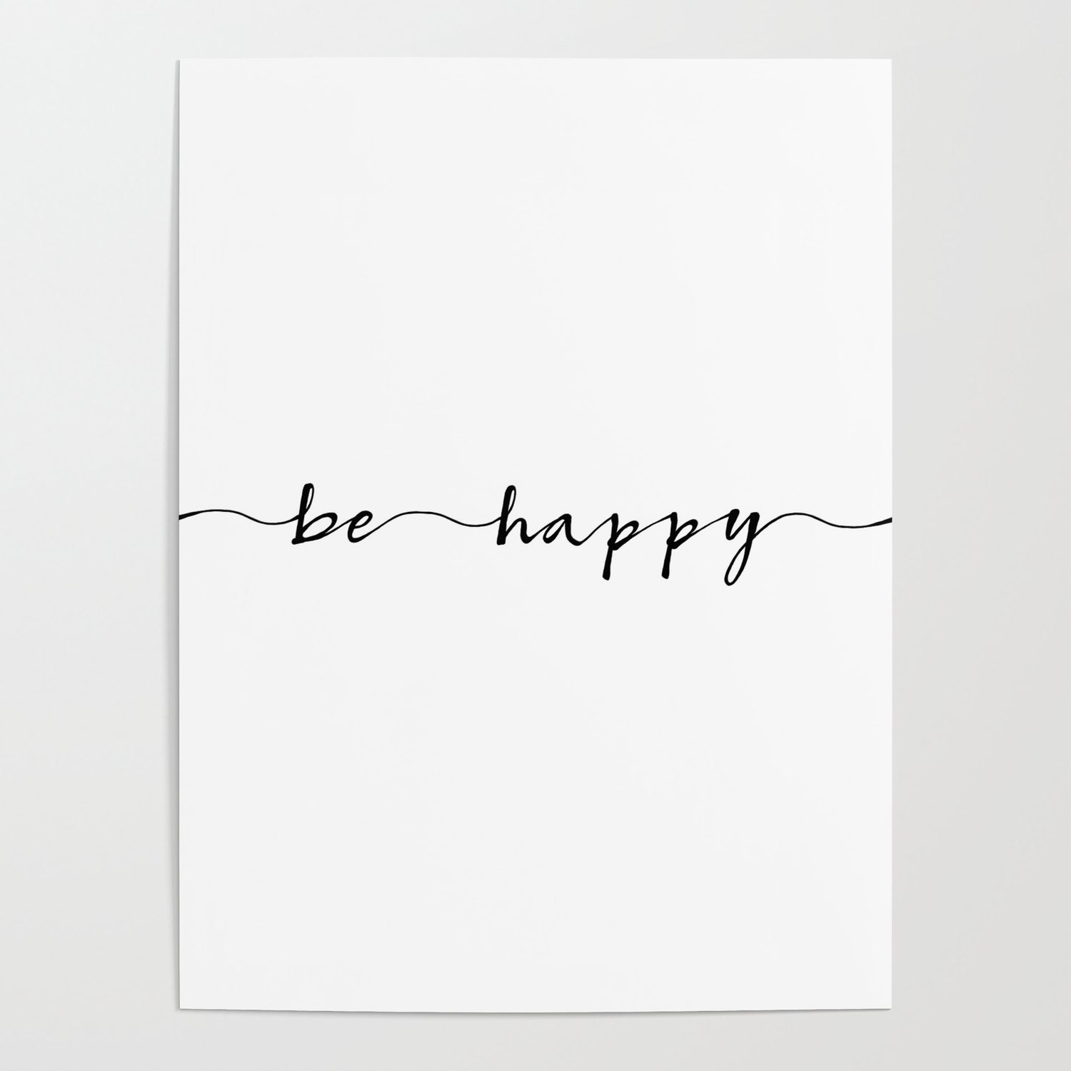 Be Happy Ink Hand Lettering Poster By Illustree Society6 See more ideas about lettering, hand lettering, typography. be happy ink hand lettering poster by illustree