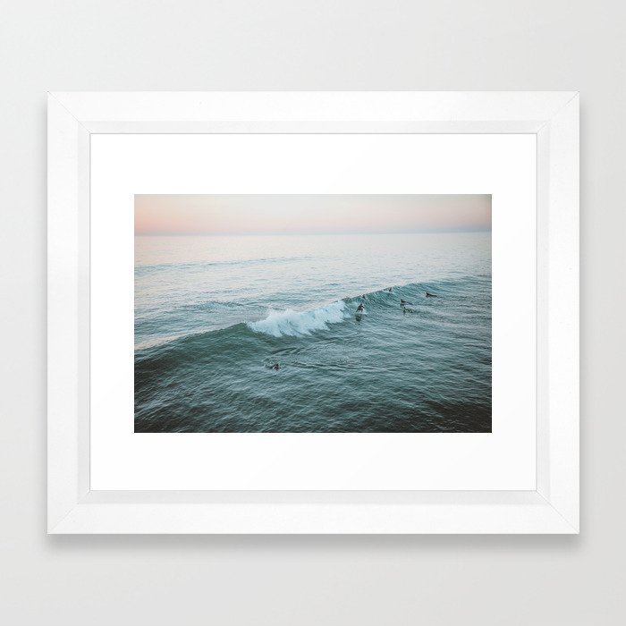 lets surf v Framed Art Print