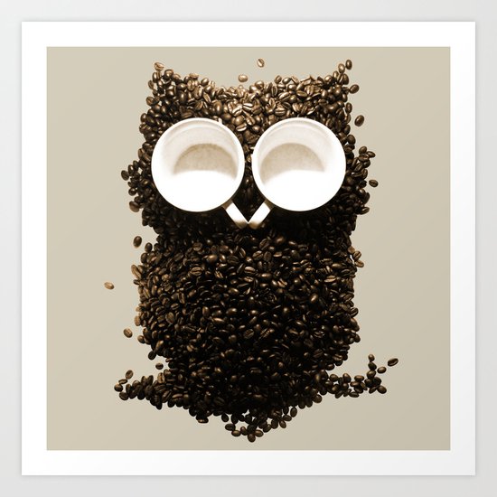 Hoot! Night Owl! Art Print