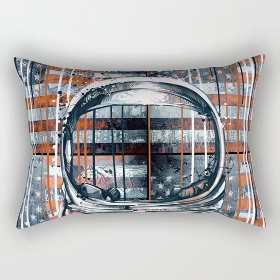 pop art usa collage 2 Rectangular Pillow
