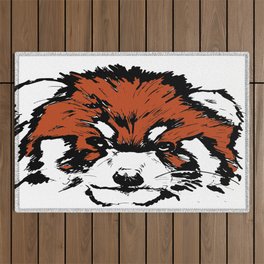 Red Panda Parry (Colour) Outdoor Rug