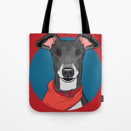 Greyhound Art Poster Icon Series by Artist A.Ramos.Designed in Bold Colors Tote Bag | Dogs, Pop Art, Trendy, Digital, Dog, Dawgs, Photo, Pattern, Funny, Cartoon 