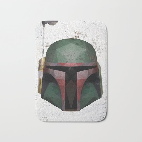 Boba Fett Low Poly Bath Mat