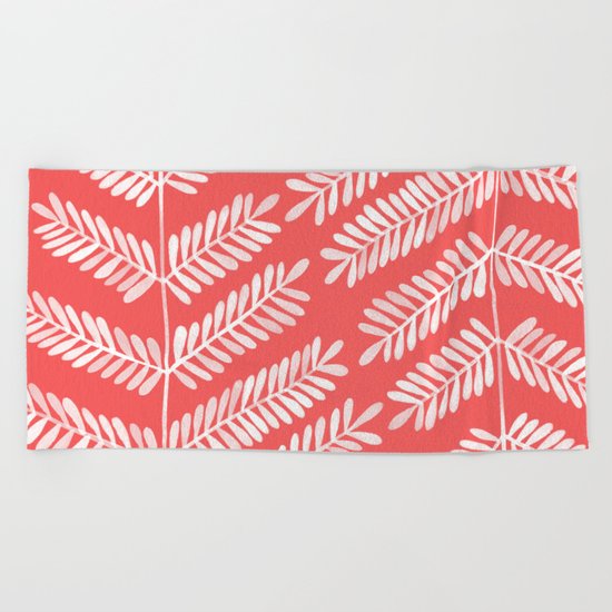 Melon Leaflets Beach Towel