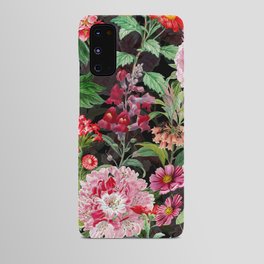 Vintage & Shabby Chic - Midnight Botanical Pink Flower Meadow Android Case