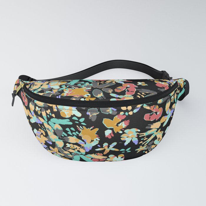 Abstract flowers multi color Fanny Pack
