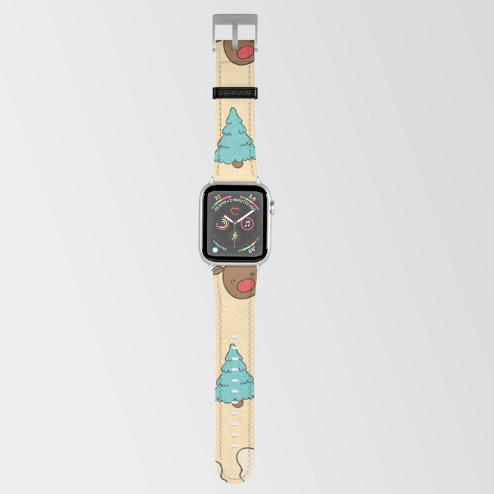 Christmas Pattern Kid Merry Deer Apple Watch Band