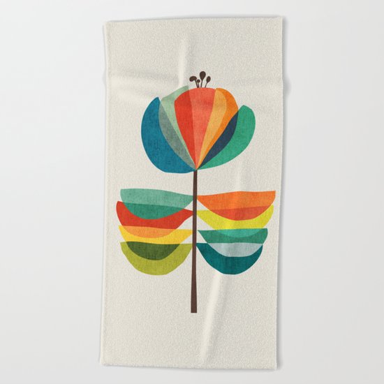 Whimsical Bloom Beach Towel