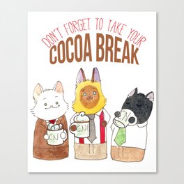 Cocoa Break Canvas Print