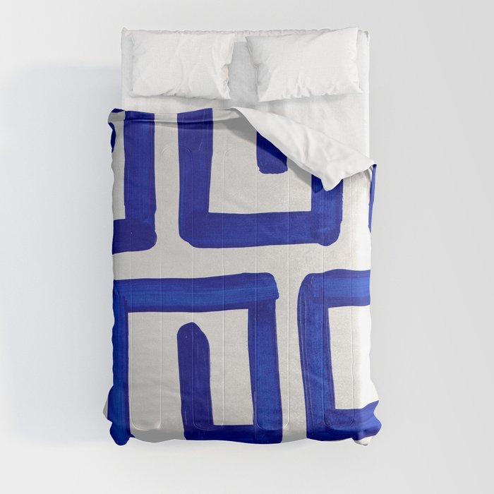 Greek Blue Design Comforter