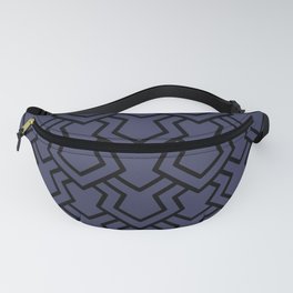 Black and Navy Tessellation Line Pattern 5 Pairs DE 2022 Trending Color Singing the Blues DET576 Fanny Pack