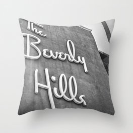 The Beverly Hills Hotel Throw Pillow