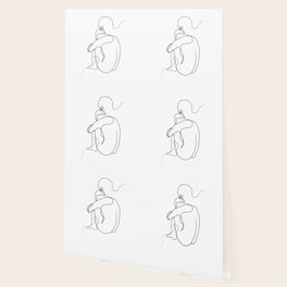 Continuous Line Wallpaper For Any Decor Style Society6