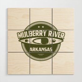 Mulberry River Arkansas Kayaking Wood Wall Art