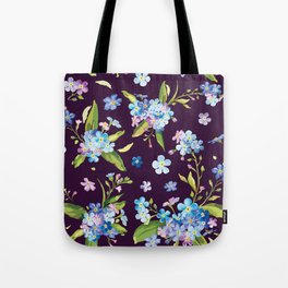 Delicate Forget-me-nots flowerets Tote Bag