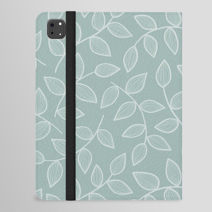 Leaves- Aloe Blue iPad Folio Case