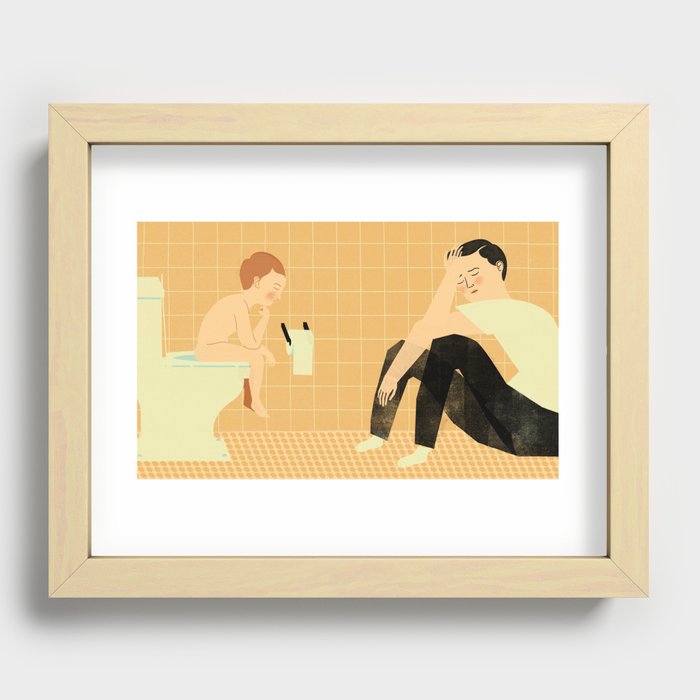 Potty Recessed Framed Print