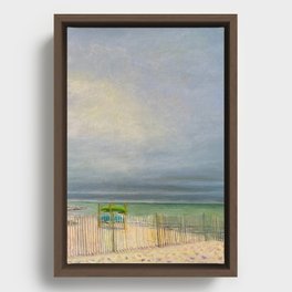 Fuller Street Beach, Edgartown MA Framed Canvas