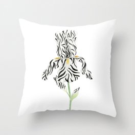 Wild Flowers - Zebra Throw Pillow