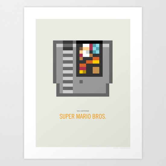 Super Mario Bros. Cartridge Art Print