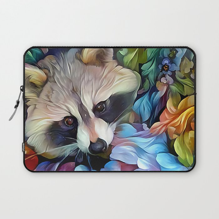 Peekaboo Raccoon Laptop Sleeve