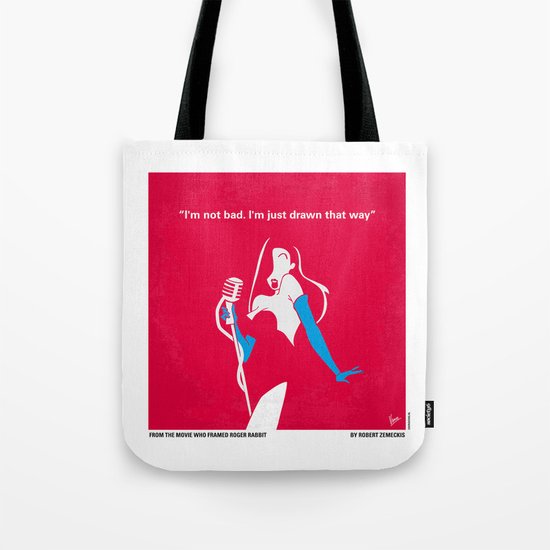 No271 My ROGER RABBIT minimal movie poster Tote Bag