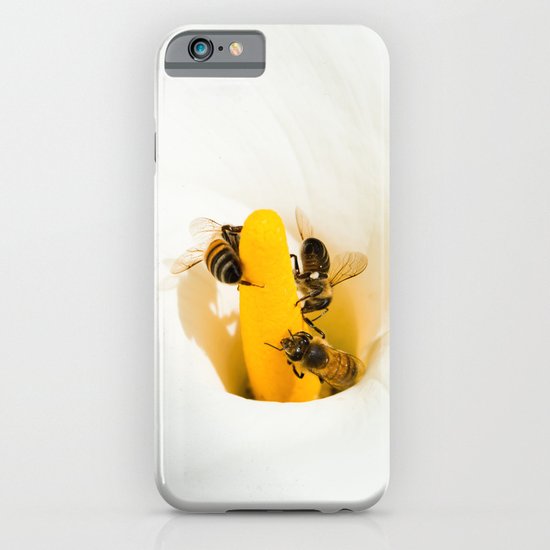 Calla Lily With Bees iPhone & iPod Case