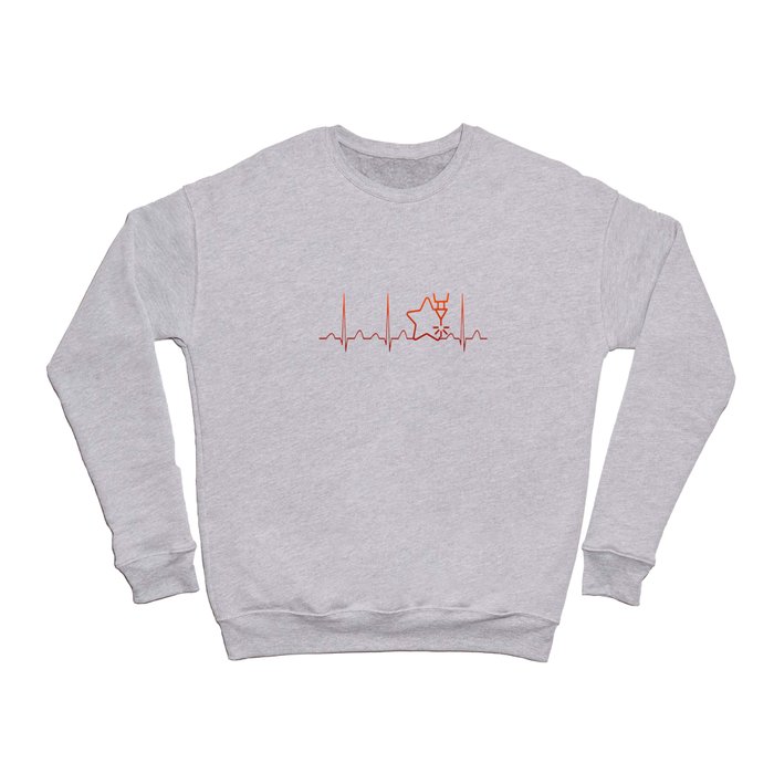 Engraving Heartbeat Crewneck Sweatshirt