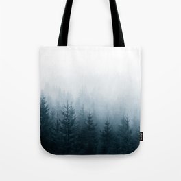 Step Into My Office // Wave Goodbye Fog Forest Home Tote Bag