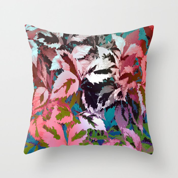 More Lovely Leaves Throw Pillow