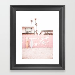 Pink Beach California Framed Art Print