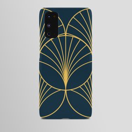 Golden Art Deco Moon Rays Android Case
