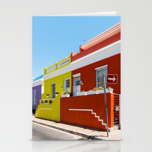 Colorful Bo-Kaap area of Cape Town Stationery Cards