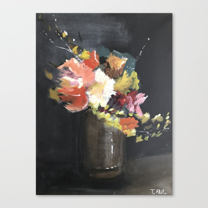Moody Floral #2 Canvas Print