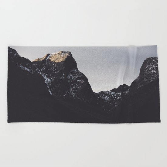 Dark Mountains #society6 #buyart Beach Towel
