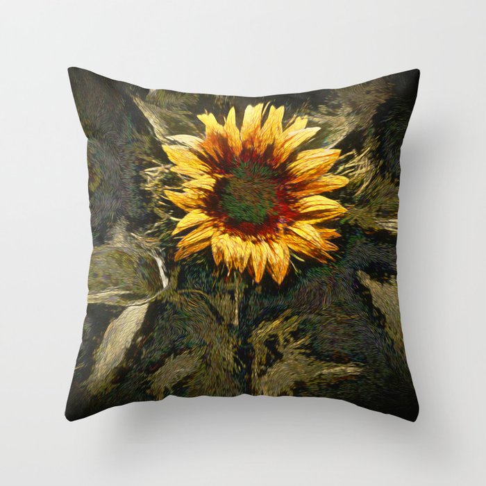 Sunflower yellow store throw pillows