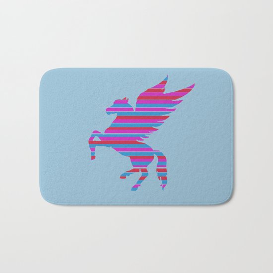 Pegasus Stripes Bath Mat