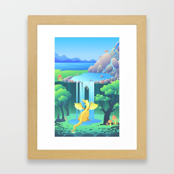 Valley of the Dragons Framed Art Print