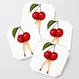 Cherry Girl Coaster