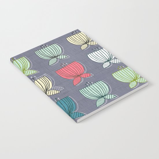 flower cups amethyst art Notebook