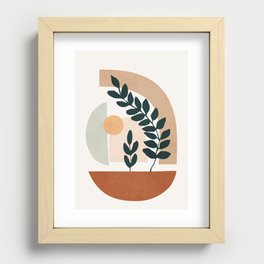 Soft Shapes III Recessed Framed Print